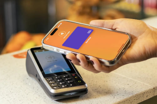 Vipps, mobil, telefon, smartphone, tæpping, betale med mobilen