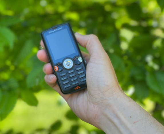 Old mobile phone, Sony Eriksson, ældre telefon, 2G