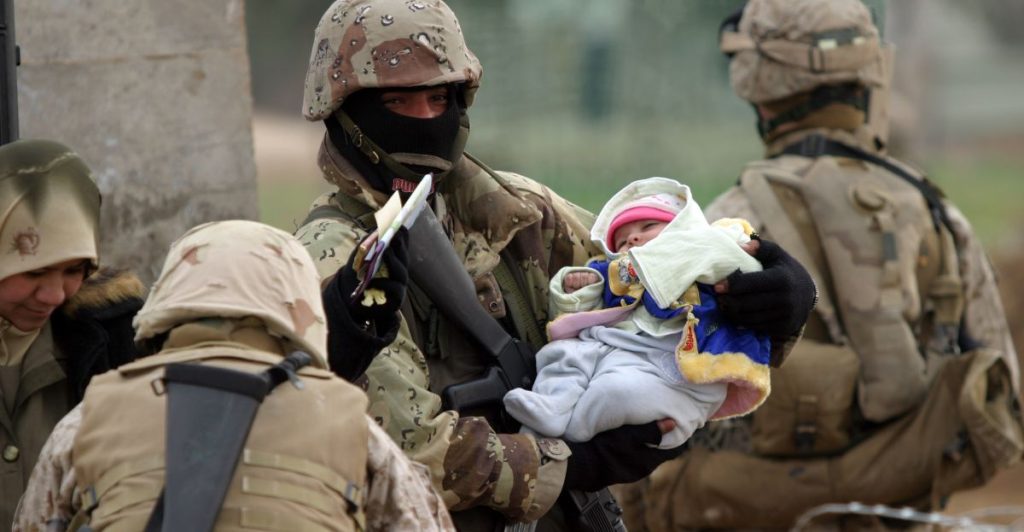 baby ukraine soldier military