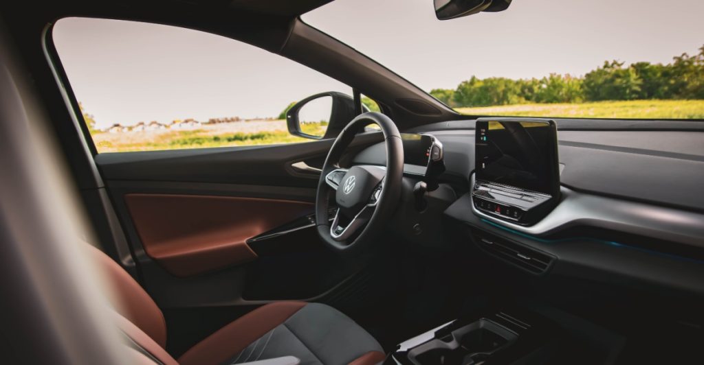 Interior view of a VW ID.4