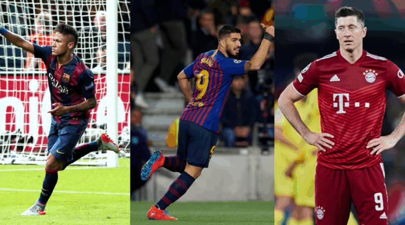 Neymar Jr, Suarez, Lewandowski