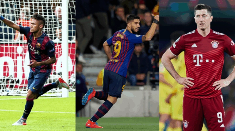 Neymar Jr, Suarez, Lewandowski