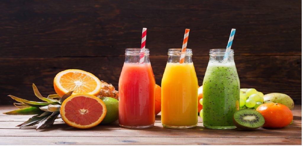 fruit drink smoothies