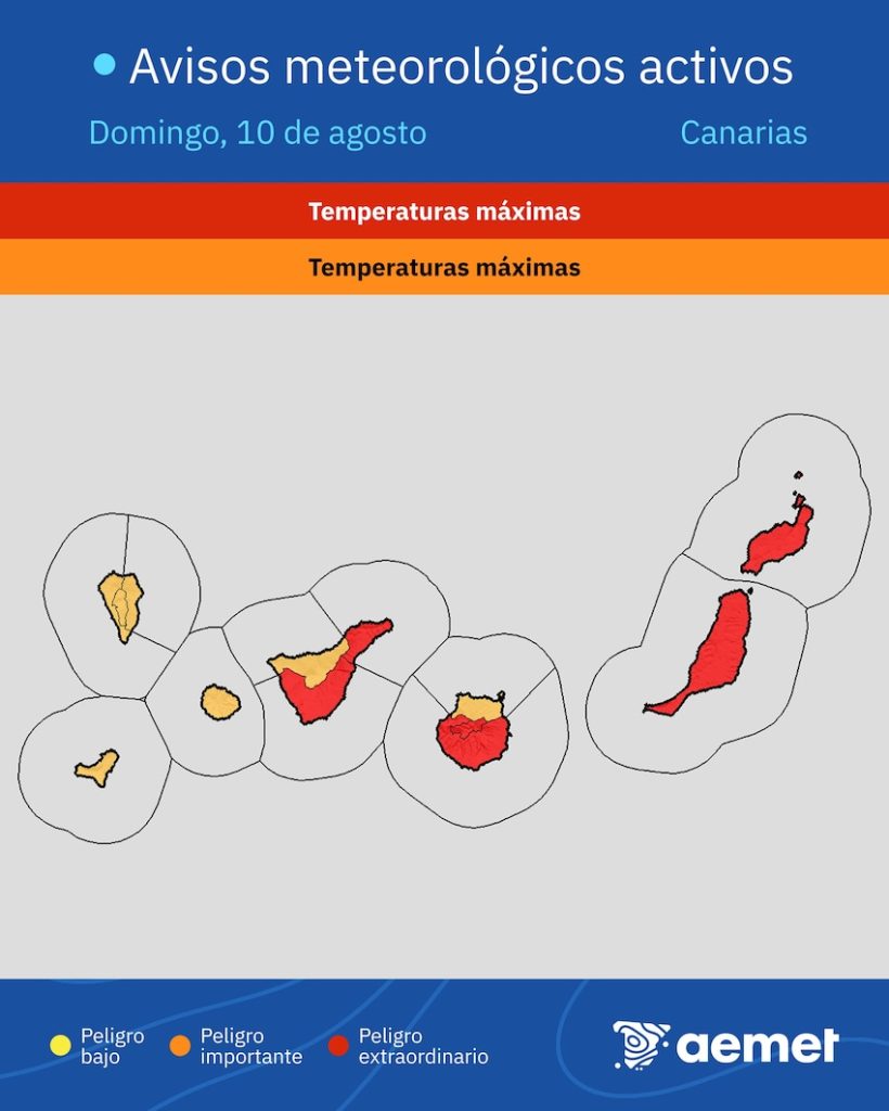Canary Island, Kanariøyene, Kanariøerne, Heat Wave, hetebølge, hedebølge