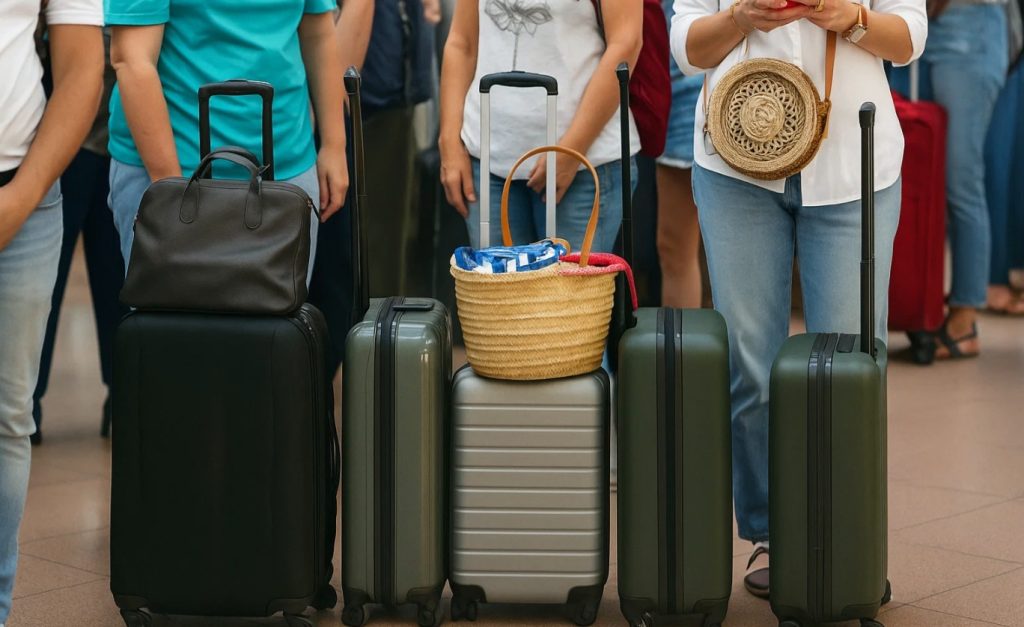 Ferie, vacation. baggage, luggage