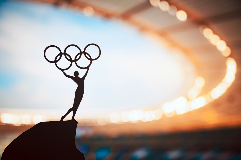 Paris,,France,,July,7,,2023:,Iconic,Gesture:,Statue,Of,Athletics