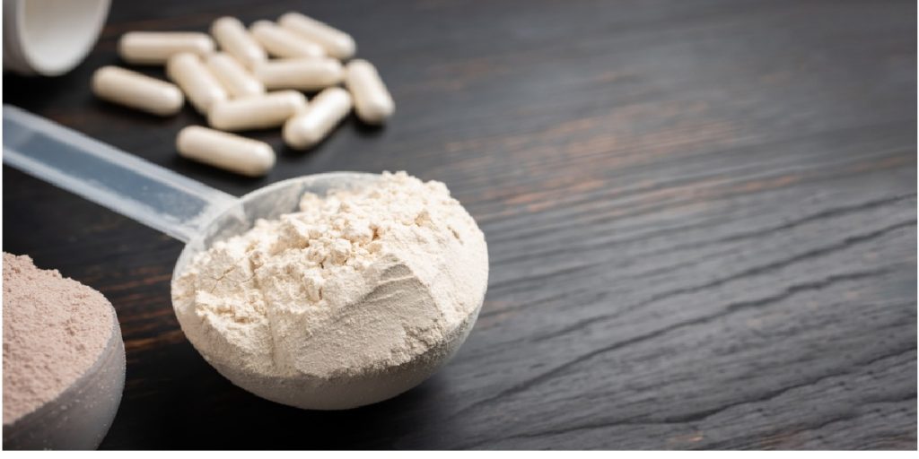 protein powder white powder