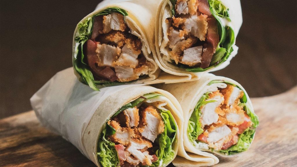 shawarma chicken wrap