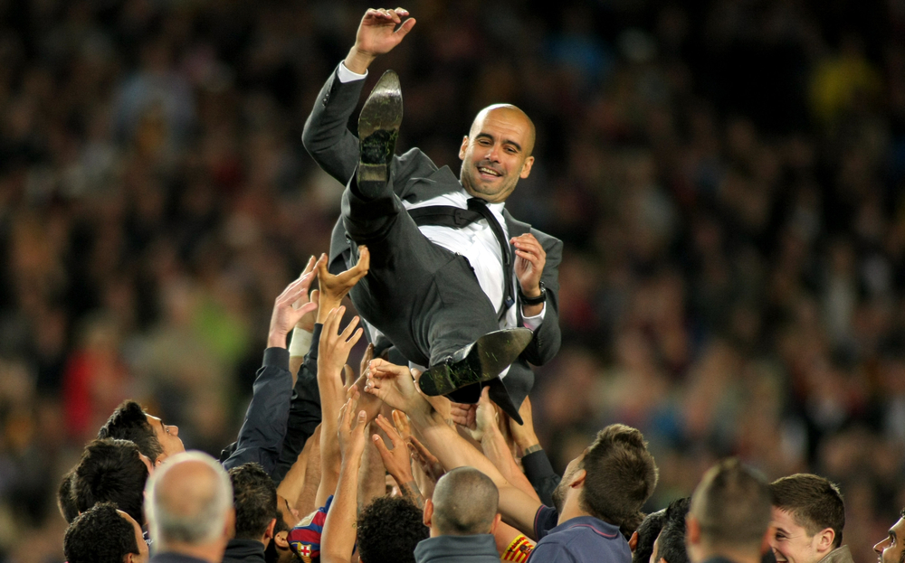 Barcelona,-,May,,5:,Fc,Barcelona,Coach,Guardiola,Is,Launched