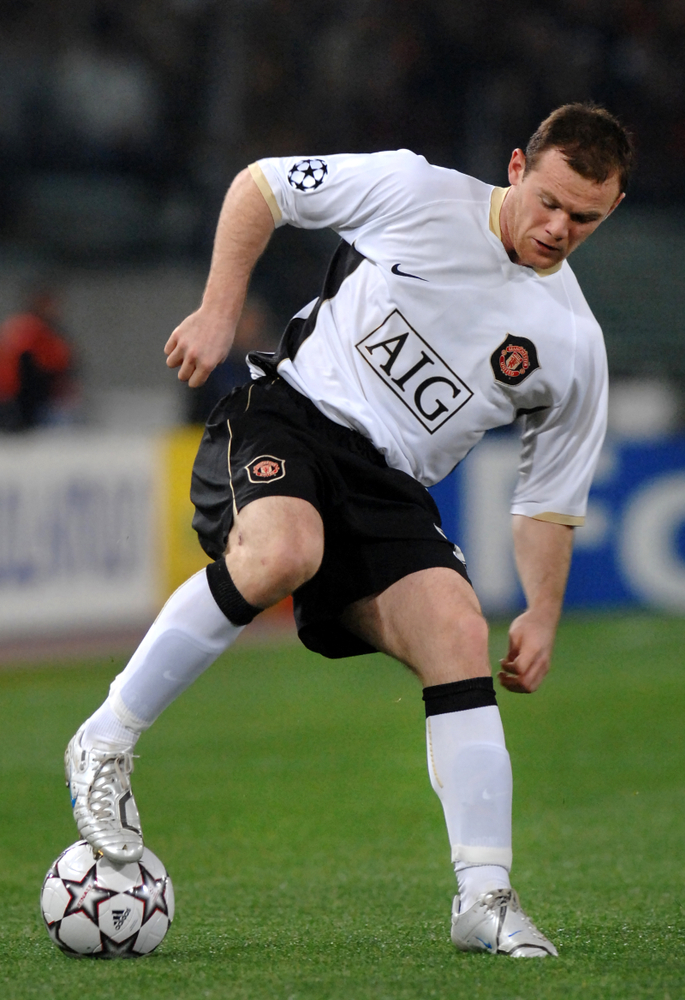Rome-italy,,April,05,,2007:,Manchester,United,Soccer,Player,Wayne,Rooney