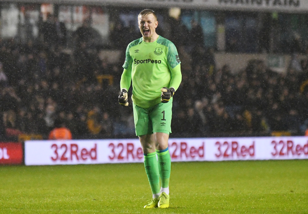 London,,England,-,January,26,,2019:,Jordan,Pickford,Of,Everton
