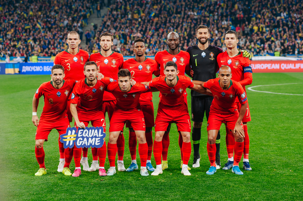 Kyiv,,Ukraine,-,October,14,,2019:,Team,Photo,Of,Portugal