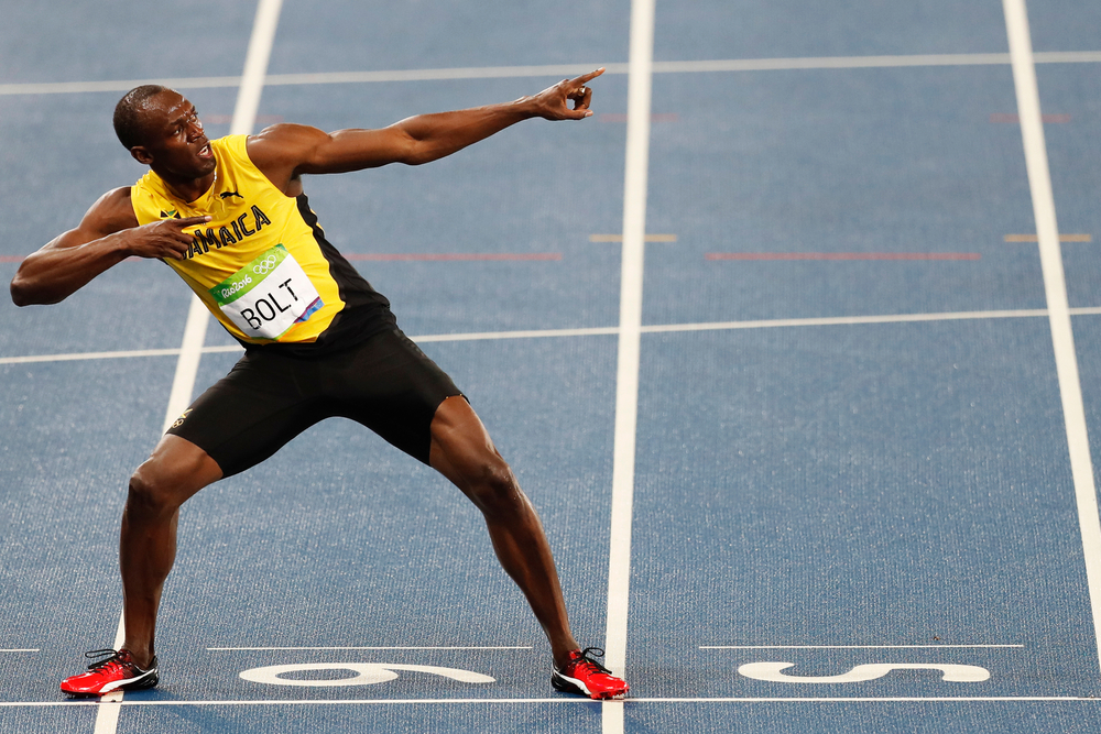 Rio,De,Janeiro,,Brazil,08.18.2016:,Usain,Bolt,Of,Jamaica,Wins