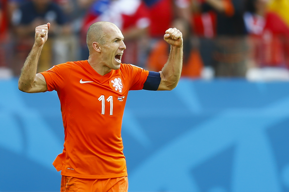 Sao,Paolo,,Brazil,-,June,23,,2014:,Arjen,Robben,Of