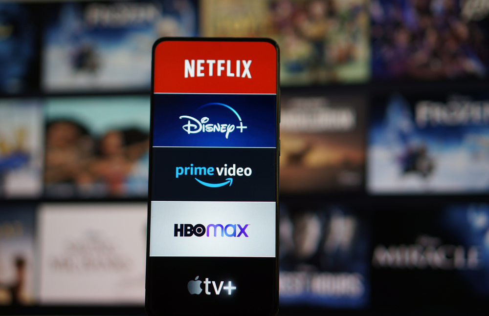 Smartphone, Tv, Streaming, Logo, Netflix, Disney,Plus, Amazon Prime, Hbo, Apple TV+