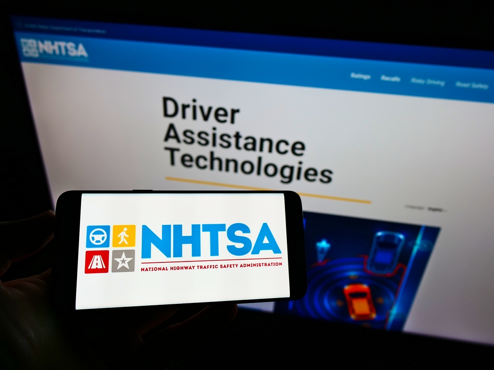 NHTSA website, hjemmeside