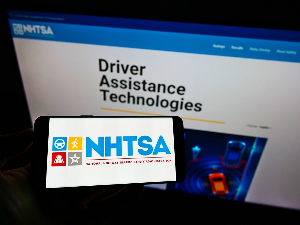 NHTSA website, hjemmeside