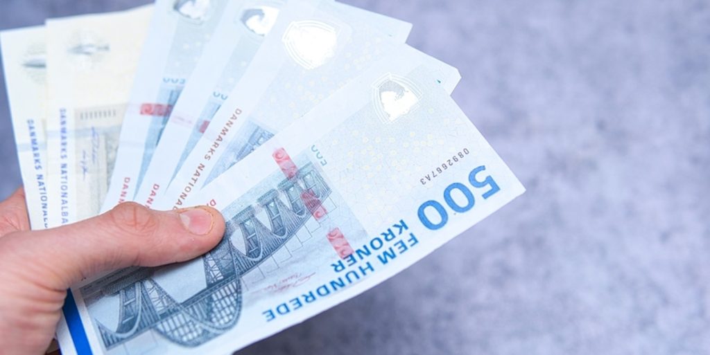 penge, kontanter, Danish money