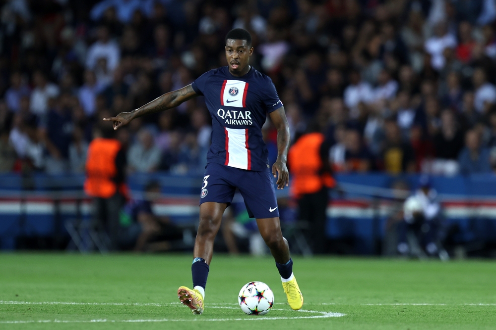Presnel,Kimpembe,Of,Paris,Saint-germain,Fc,During,The,Uefa,Champions