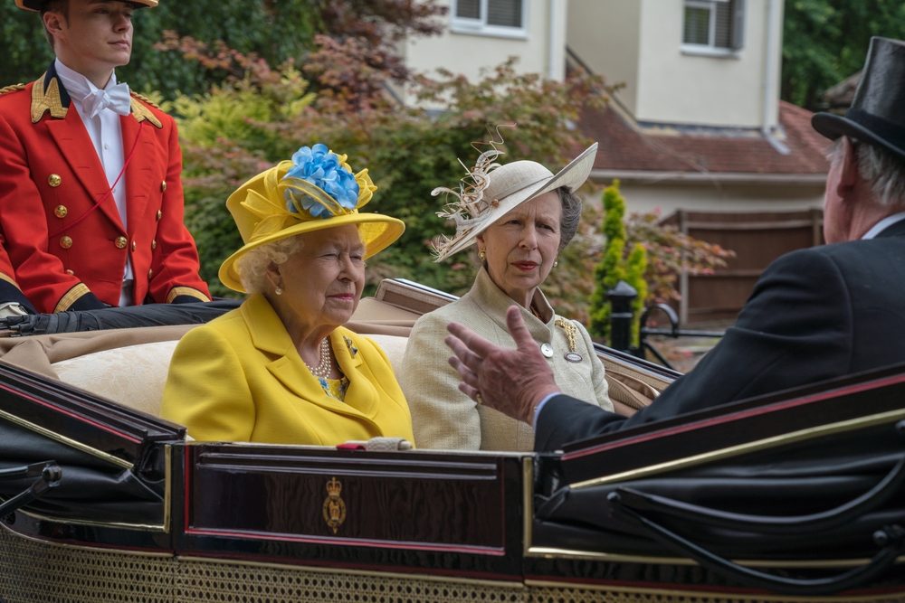 Her Majesty Queen Elizabeth, Princess Anne, Royal family, British royals, dronning og prinsesse av Storbritannia, kongelige, kongefamilie