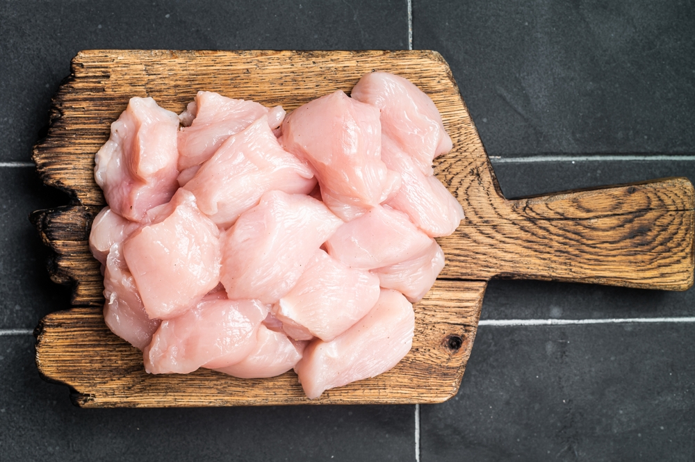 Raw Chicken filet meat, rå kylling bryst filet