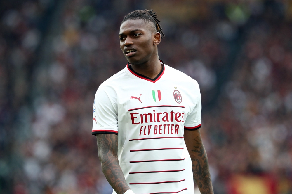 Rome,,Italy,29.04.2023:,Rafael,Leao,(milan),In,Action,During,The