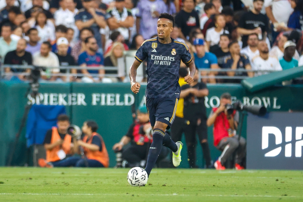 Real,Madrid,Defender,Éder,Militão,(3),In,Actions,During,A