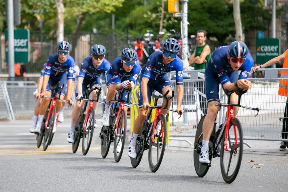 Barcelona,,Spain;,26th,August,2023:,Team,Groupama,-,Fdj,During
