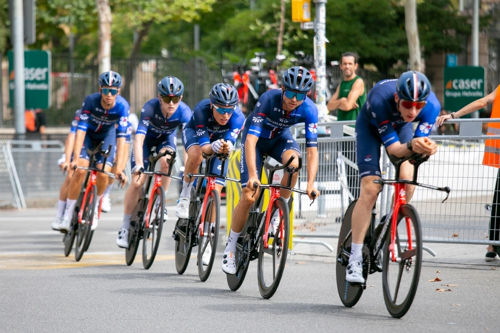 Barcelona,,Spain;,26th,August,2023:,Team,Groupama,-,Fdj,During
