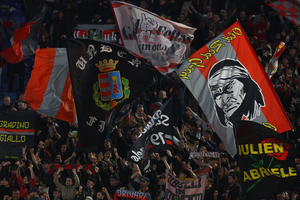 Rome,,Italy,03.01.2024:,Cremonese,Supporters,On,The,Stand,During,The