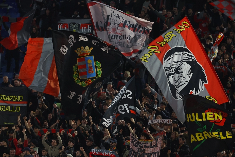Rome,,Italy,03.01.2024:,Cremonese,Supporters,On,The,Stand,During,The