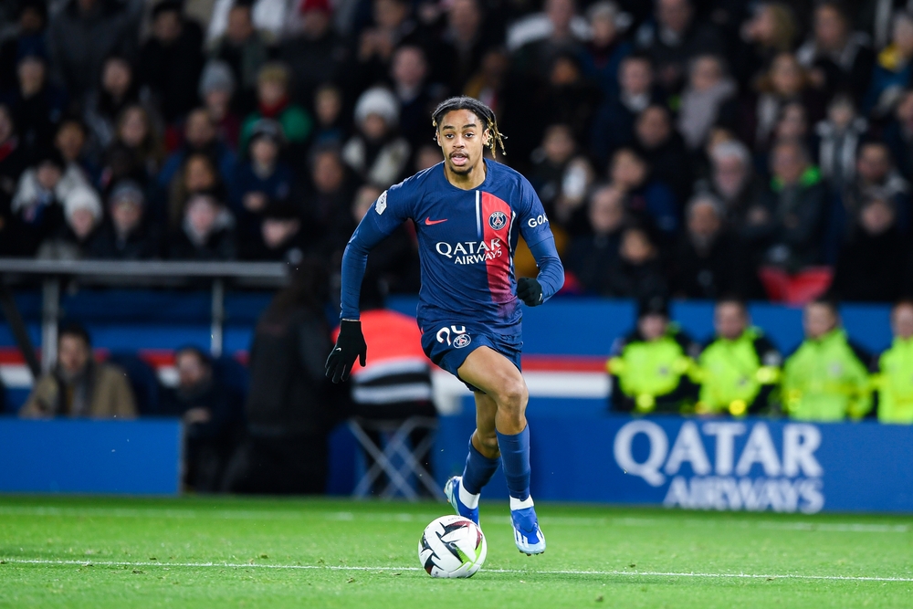 Bradley,Barcola,During,The,Ligue,1,Football,(soccer),Match,Between