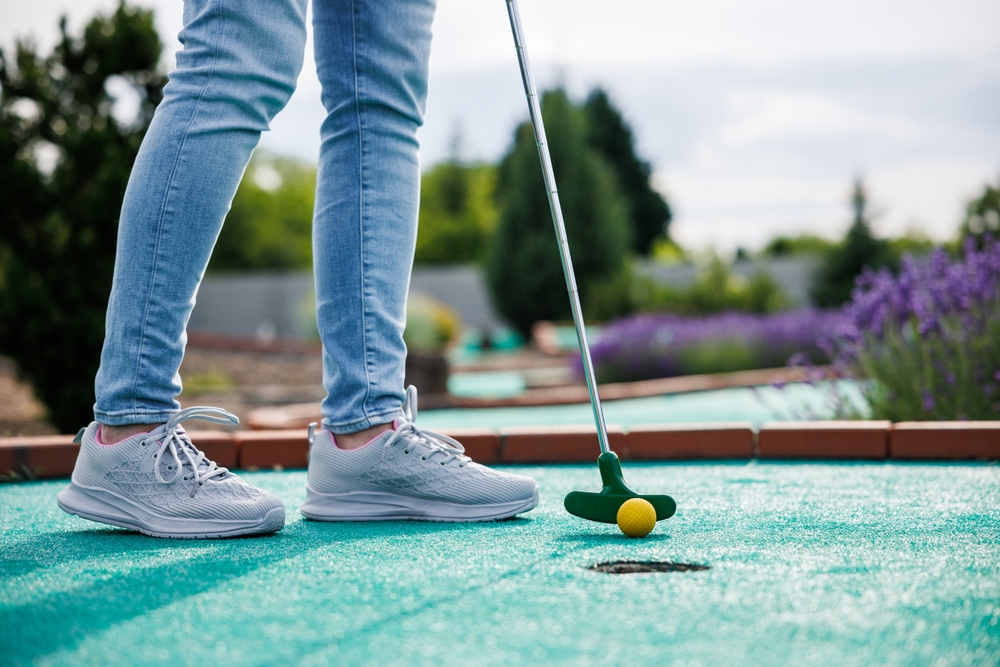 Golfer,Mini,Putting,Ball, Minigolf