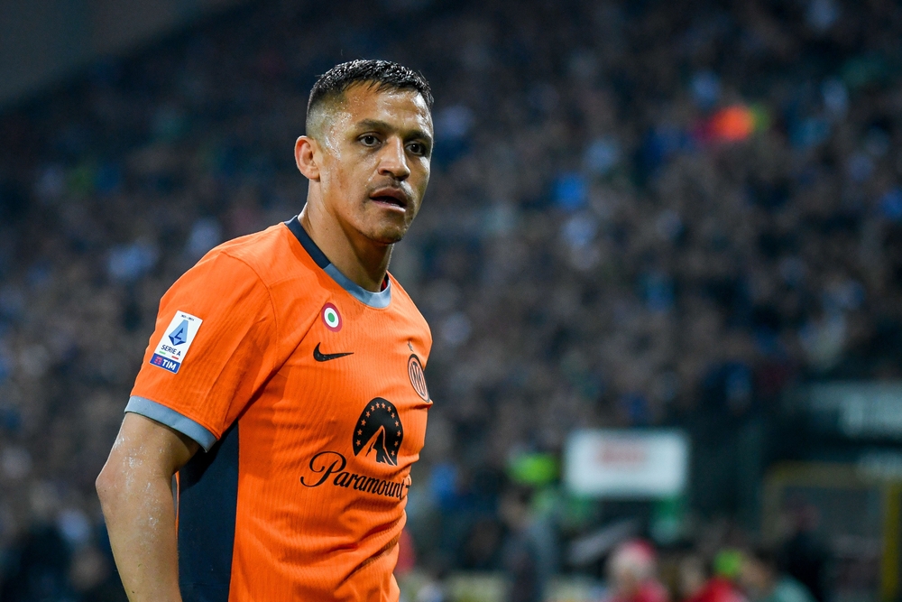 Udine,,Italy,,April,08,,2024,,Inter's,Alexis,Sanchez,Portrait,During