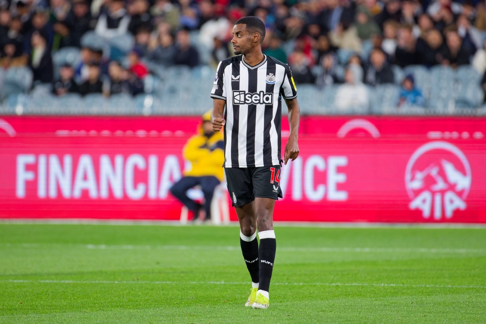 Alexander,Isak,Of,Newcastle,Looks,On,During,The,Exhibition,Match