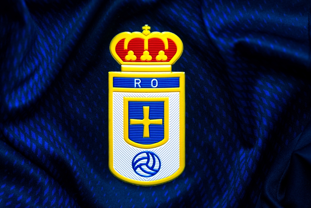 Leon-spain-03,June,2024.closeup,Of,Real,Oviedo,Football,Club,Crest,On