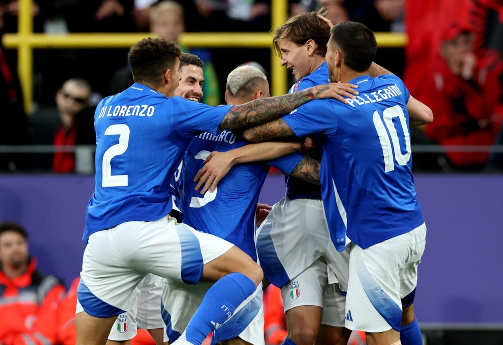 Dortmund,,Germany,-,June,15,,2024:,Players,Of,Italy,Celebrate
