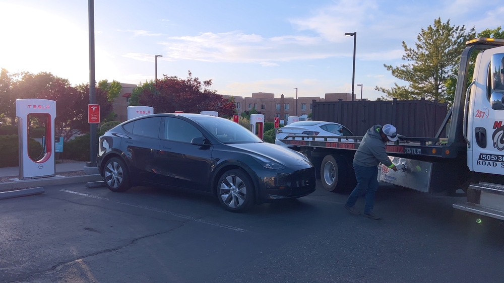 Tesla, Supercharger, Towing, bugsering