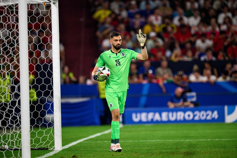 Gelsenkirchen,,Germany,-,26,June,,2024:,Giorgi,Mamardashvili,,The,Football