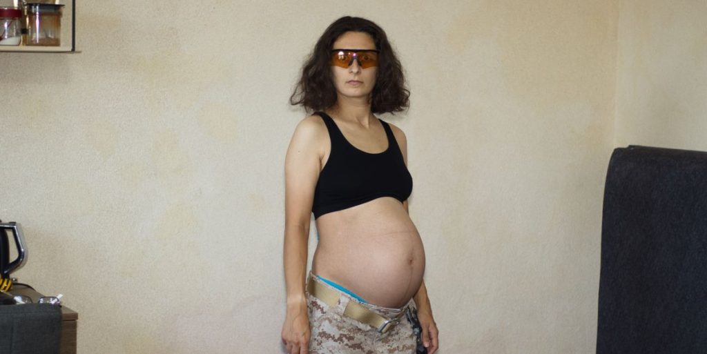 pregnant soldier