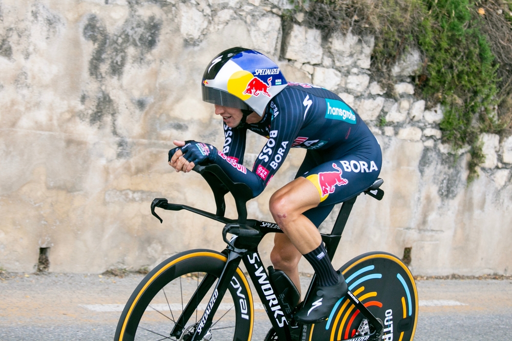 Nice,,France;,21st,July,2024:,Professional,Cyclist,Jai,Hindley,Red