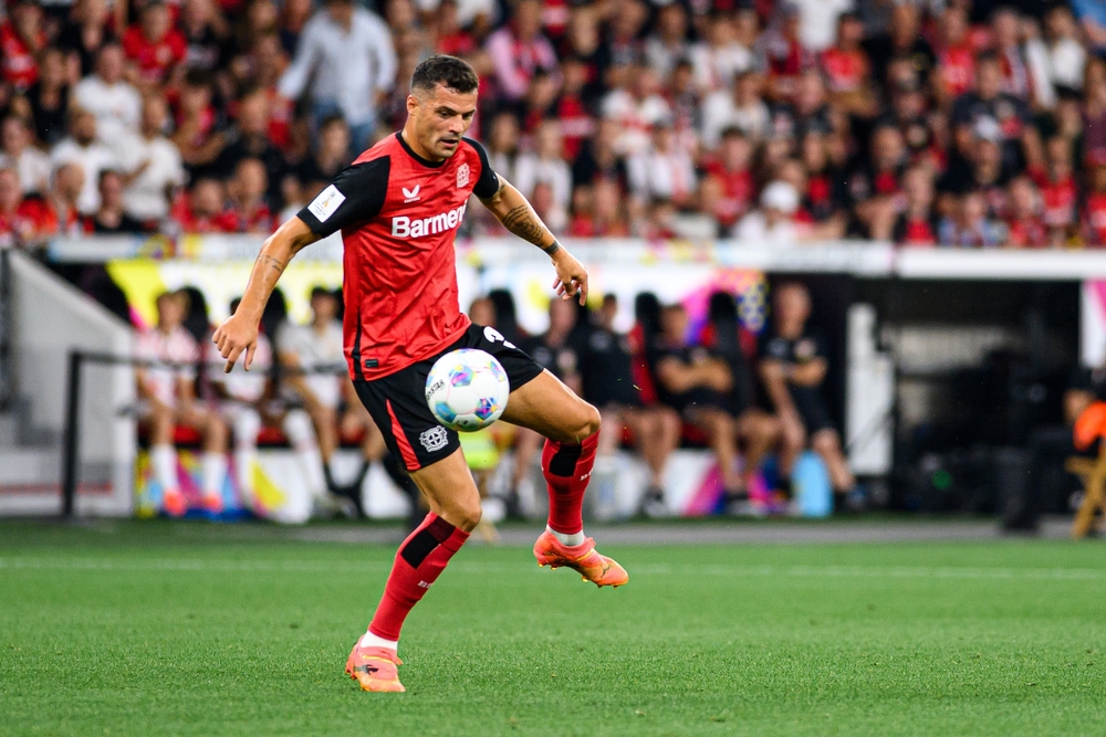 Leverkusen,,Germany,-,17.08.24:,Granit,Xhaka,,The,Dfb,Super,Pokal