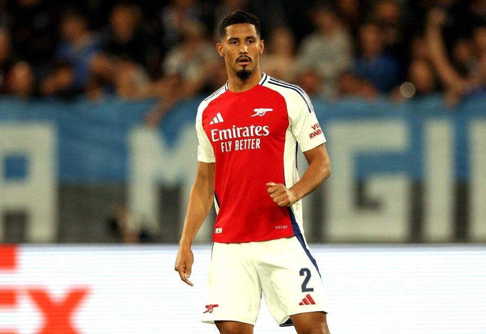 Bergamo,,Italy,-,September,19,,2024:,William,Saliba,Of,Arsenal