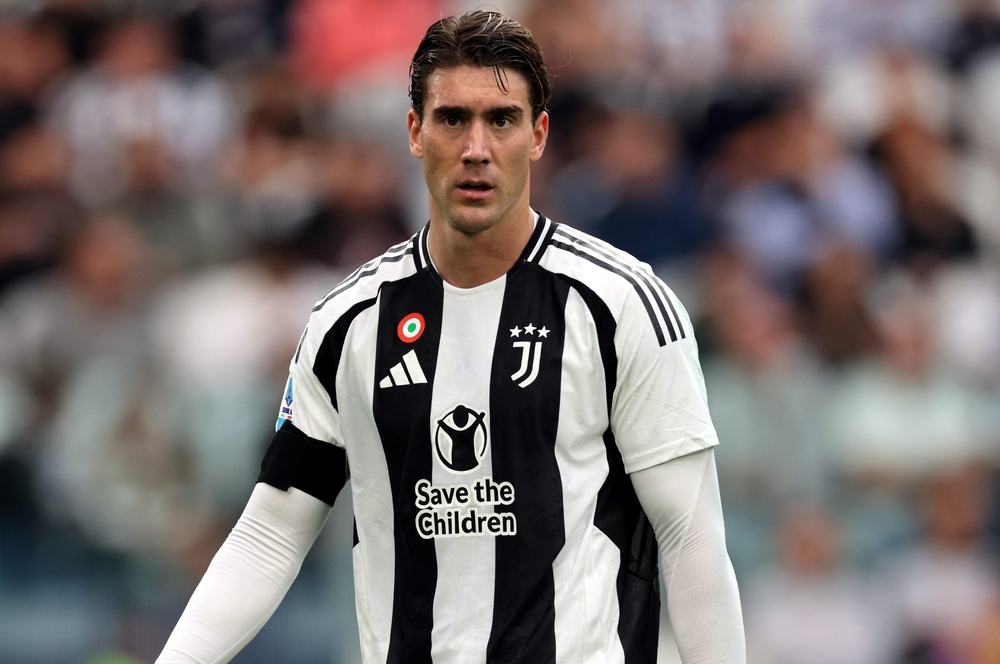 Turin,,Italy,-,September,21,,2024:,Dusan,Vlahovic,Of,Juventus