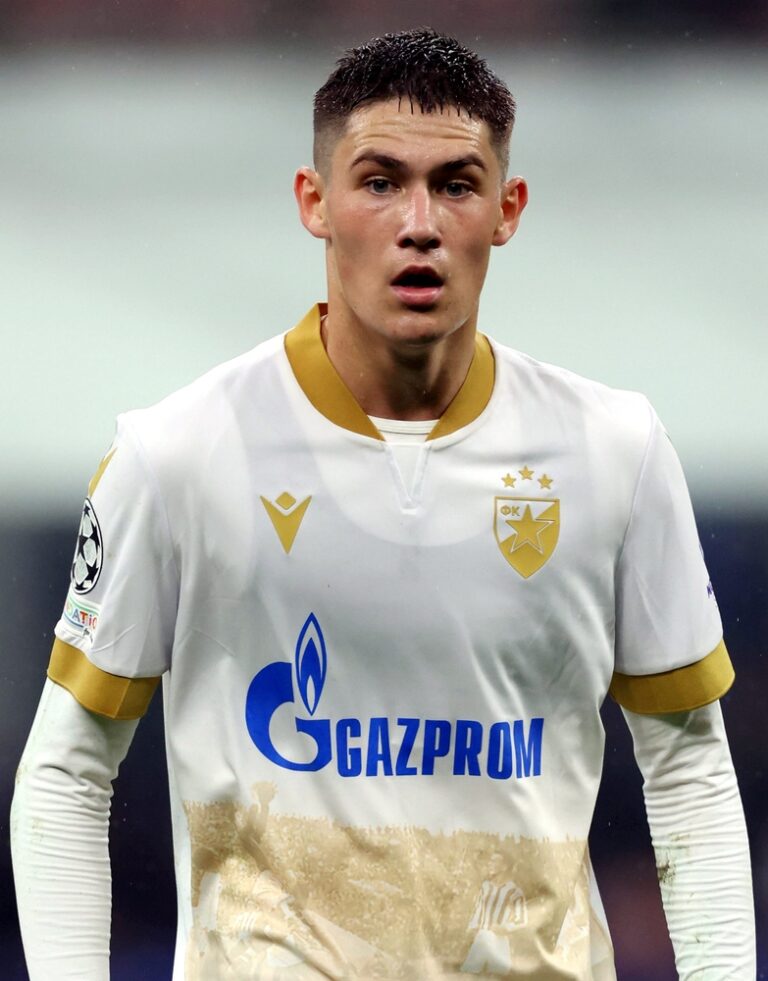 Milan,,Italy,-,October,1,,2024:,Andrija,Maksimovic,Of,Crvena