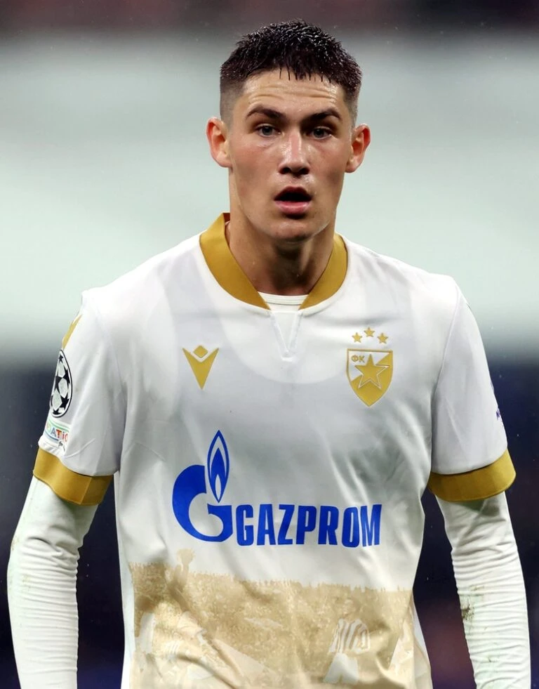 Milan,,Italy,-,October,1,,2024:,Andrija,Maksimovic,Of,Crvena