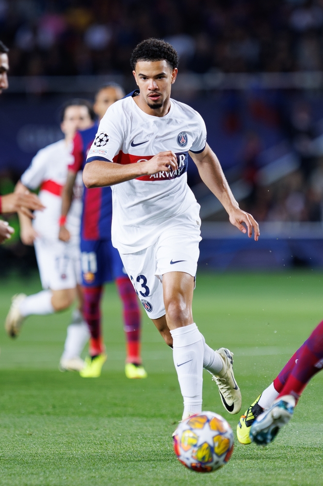 Barcelona,,Spain.,16th,Apr,,2024.,Zaire-emery,In,Action,During,The