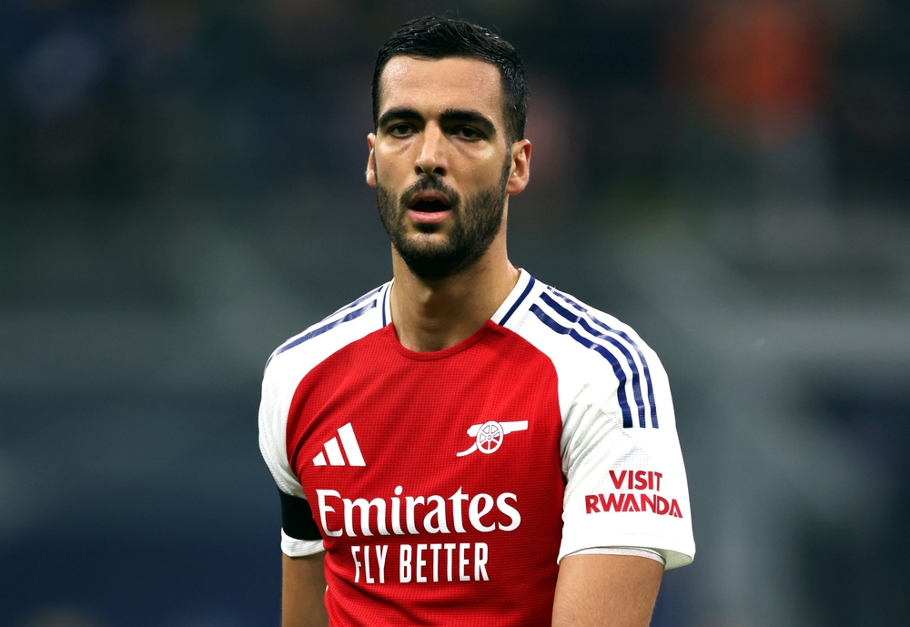 Milan,,Italy,-,November,6,,2024:,Mikel,Merino,Of,Arsenal