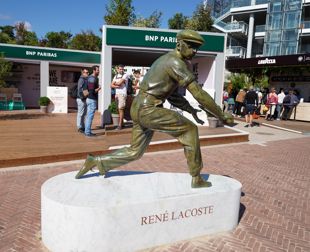 Paris,,France,-,May,30,,2022:,Rene,Lacoste,Statue,In