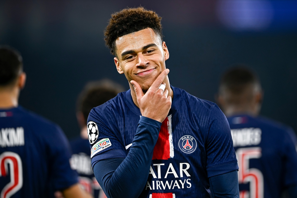 Desire,Doue,During,The,Uefa,Champions,League,Match,Paris,Saint-germain